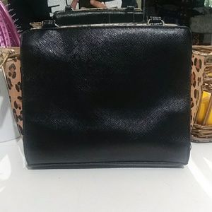 Black/Cheetah Print Crossbody